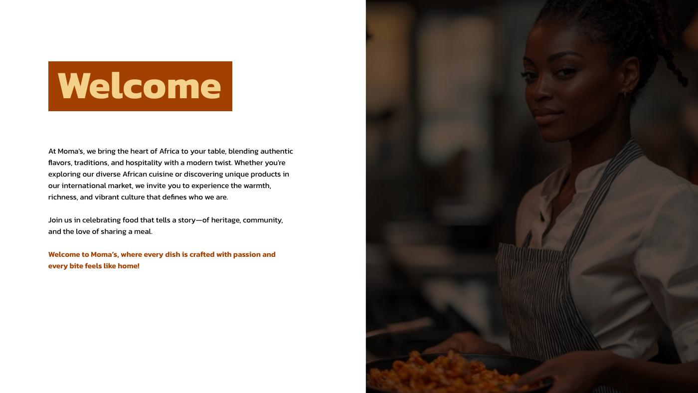 Moma's International Market & Cuisine brand identity — page 4