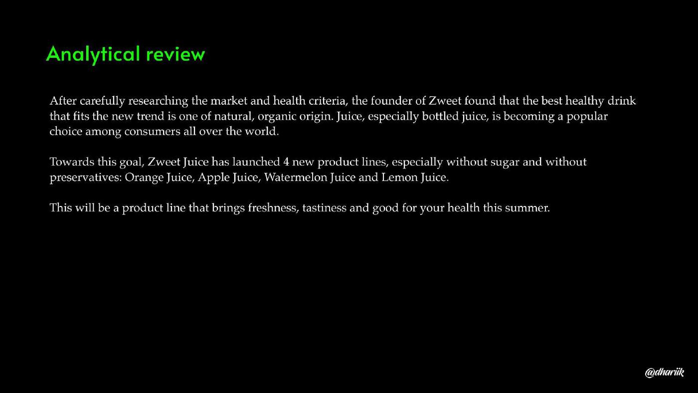 Zweet Juice brand identity — page 4