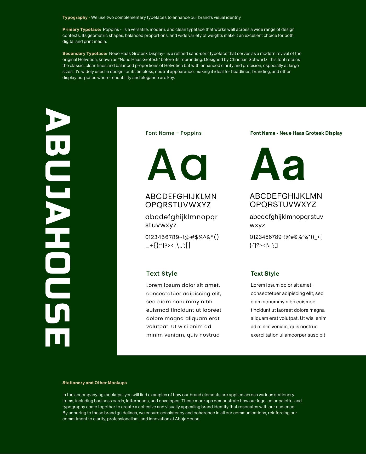 Abuja House brand identity — page 7