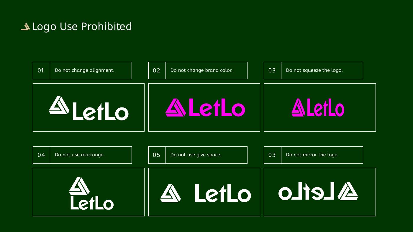 LetLo brand identity — page 12