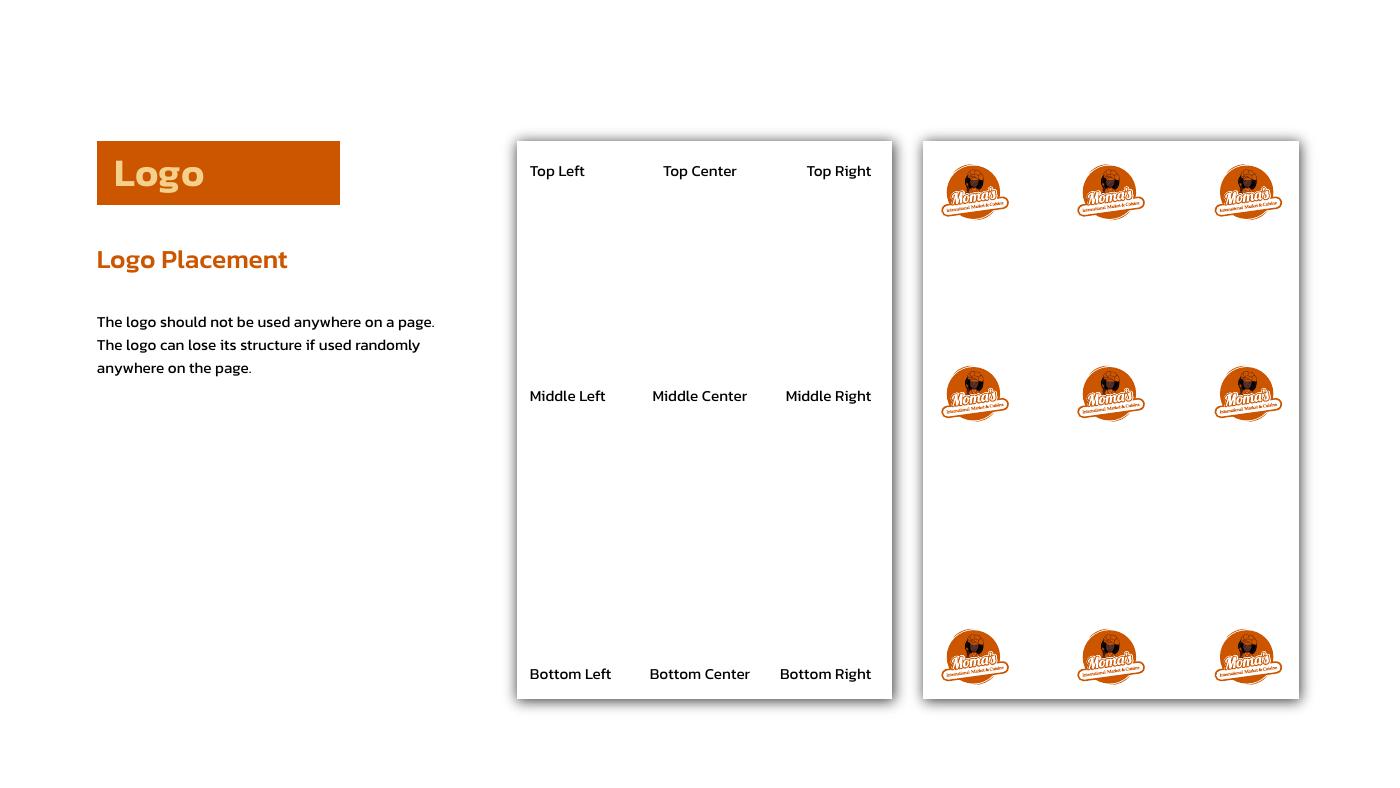 Moma's International Market & Cuisine brand identity — page 14