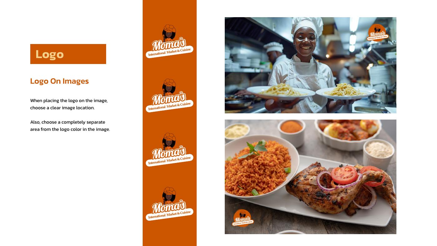 Moma's International Market & Cuisine brand identity — page 16