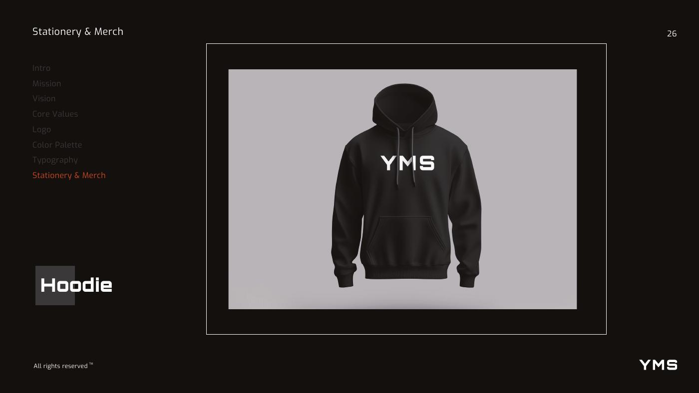 Your Media Studios (YMS) brand identity — page 26