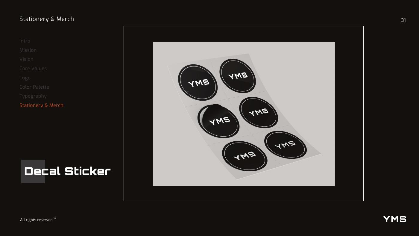 Your Media Studios (YMS) brand identity — page 31