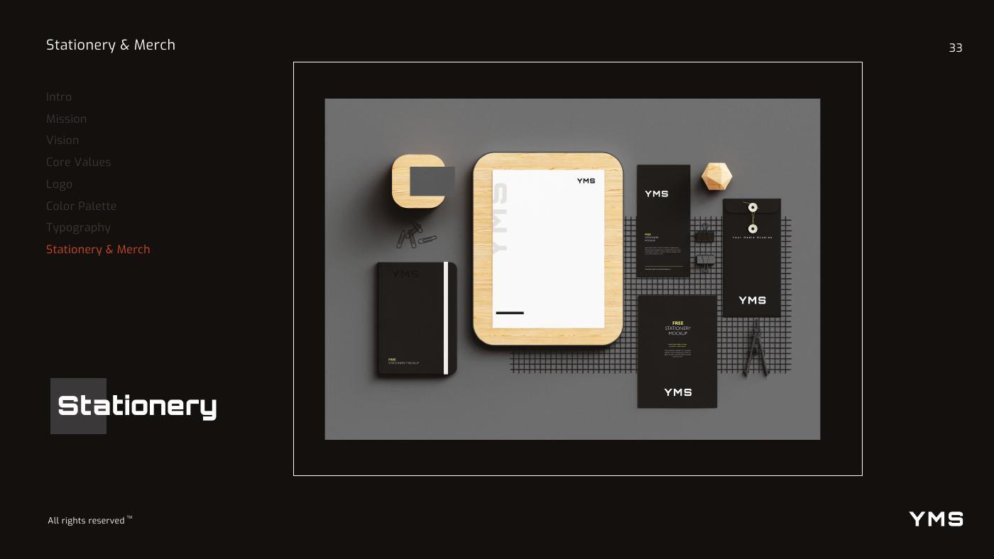 Your Media Studios (YMS) brand identity — page 34