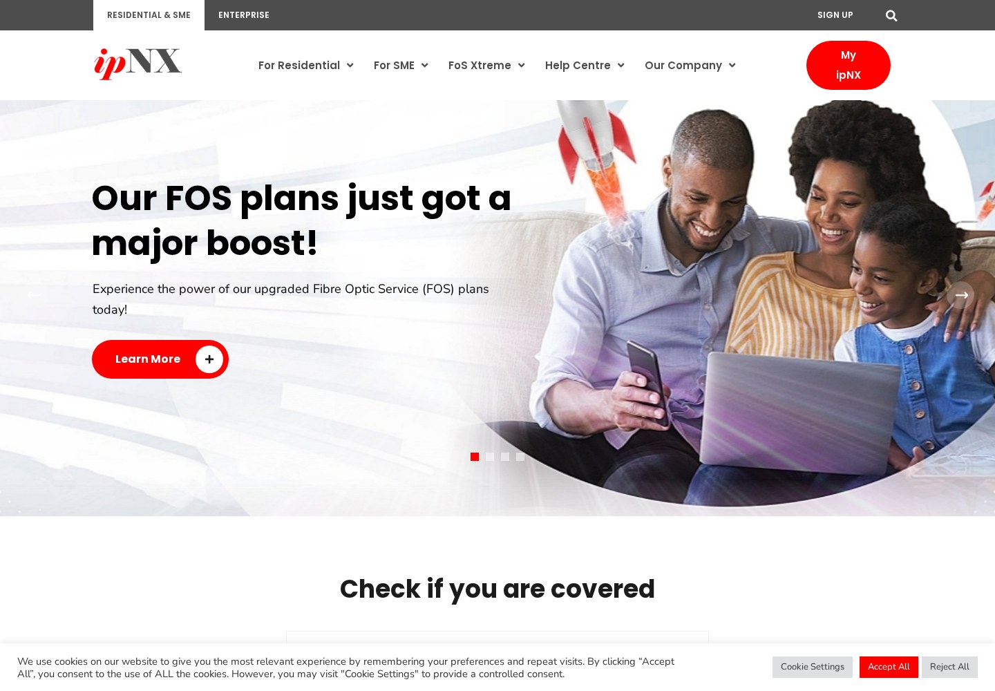 ipNX Nigeria website designed by Blackbird Media